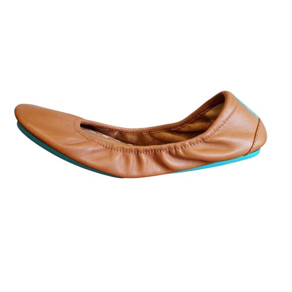 Tieks by Gavrieli Chestnut Brown Leather Slip On Ballet Flats Size 7 Classic - Picture 5 of 14